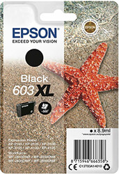 ΓΝΗΣΙΟ ΜΕΛΑΝΙ EPSON 603XL BLACK ΜΕ OEM:C13T03A14010