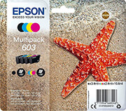 ΓΝΗΣΙΟ ΜΕΛΑΝΙ EPSON 603 MULTIPACK ΜΕ OEM:C13T03U64010