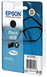 ΓΝΗΣΙΟ ΜΕΛΑΝΙ EPSON 408 BLACK ΜΕ OEM:C13T09J14010