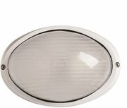 EUROLAMP ΑΠΛΙΚΑ ΤΟΙΧΟΥ OBAΛ ΑΛΟΥΜΙΝΙΟΥ ΛΕΥΚΗ 147-55060