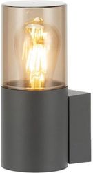 EUROLAMP ΑΠΛΙΚΑ ΤΟΙΧΟΥ ΑΛΟΥΜΙΝΙΟΥ E27 120X90X220 IP54 ΜΑΥΡΗ 145-20621