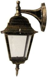 EUROLAMP ΑΠΛΙΚΑ ΤΟΙΧΟΥ ΑΛΟΥΜΙΝΙΟΥ ΤΕΤΡΑΓΩΝΗ ΜΠΡΟΝΖΕ ΠΡΟΣ ΤΑ ΚΑΤΩ E27 154-55107