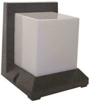 EUROLAMP ΑΠΛΙΚΑ ΤΟΙΧΟΥ Ε27 190X166,5X166 IP54 ΓΚΡΙ 145-20600