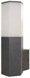 EUROLAMP ΑΠΛΙΚΑ ΤΟΙΧΟΥ ΕΞΑΓΩΝΗ Ε27 70X100X250 IP54 ΓΚΡΙ 145-20609