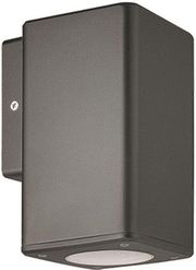 EUROLAMP ΑΠΛΙΚΑ ΤΟΙΧΟΥ ΜΟΝΗ ΤΕΤΡΑΓΩΝΗ DOWN ΠΛΑΣΤΙΚΗ GU10 ΓΡΑΦΙΤΗΣ 145-82003