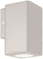 EUROLAMP ΑΠΛΙΚΑ ΤΟΙΧΟΥ ΜΟΝΗ ΤΕΤΡΑΓΩΝΗ DOWN ΠΛΑΣΤΙΚΗ GU10 ΛΕΥΚΗ 145-82000