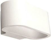 EUROLAMP ΑΠΛΙΚΑ ΤΟΙΧΟΥ ΟΒΑΛ SMALL ΓΥΨΙΝΗ G9 1X6W 180X95X90 147-53304