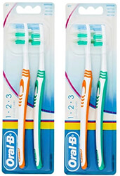 ORAL B ΟΔΟΝΤΟΒΟΥΡΤΣΑ ORAL B 123 CLAS.CAR 40 ΜΕΤ. 2ΤΕΜ