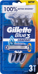 ΞΥΡΑΦΑΚΙΑ GILLETTE BLUE 3 PLUS COMFORT ΜΙΑΣ ΧΡΗΣΗΣ Χ3