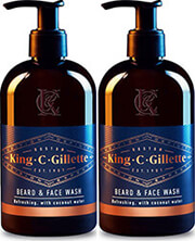 GILLETTE GILLETTE C KING 81753691 BEARD &amp; FACE WASH 700ML (350ML X2)