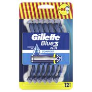 GILLETTE ΑΝΤΑΛΛΑΚΤΙΚΑ GILLETTE BLUE3 PLUS COMFORT ΜΙΑΣ ΧΡΗΣΗΣ 12TMX