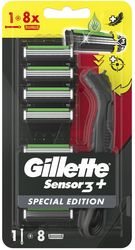 GILLETE ΞΥΡΙΣΤΙΚΗ ΜΗΧΑΝΗ GILLETTE SENSOR 3+ BLACK (ΛΑΒΗ+8)