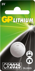 GP ΜΠΑΤΑΡΙΑ GP BUTTON CELLS LITHIUM GP CR2025 3V 1 ΤΕΜ