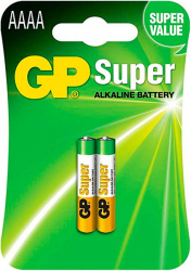GP GP ALKALINE BATTERY 1.5V AAAA LR61- 2PCS. GP