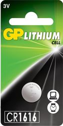 LITHIUM BUTTON BATTERY GP CR1616 3V 1PC