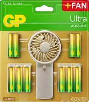 GP GP SUMMER PACK ULTRA ALKALINE 12X AA + 12X AAA +FAN