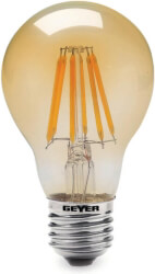 GEYER ΛΑΜΠΤΗΡΑΣ GEYER LED FILAMENT VINTAGE E27 6W 580LM 2000K
