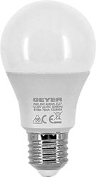 ΛΑΜΠΤΗΡΑΣ GEYER LED ΚΛΑΣΙΚΗ A60 8W E27 4000K 12-30V AC/DC IP44