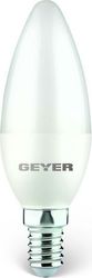 ΛΑΜΠΤΗΡΑΣ GEYER LED ΚΕΡΙ C37 8.5W E14 3000K 800LM