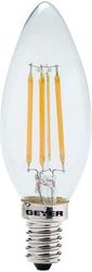 GEYER ΛΑΜΠΤΗΡΑΣ GEYER LED ΚΕΡΙ FILAMENT C35 4W E14 2700K 380LM DIM