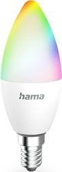 HAMA ΕΞΥΠΝΗ ΛΑΜΠΑ LED HAMA WLAN E14 MATTER 4.9W RGBW HAMA-176641