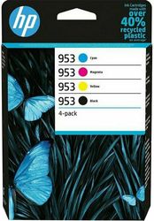 HP 953 ORIGINAL BLACK,CYAN,MAGENTA, YELLOW ΜΕ OEM:6ZC69AE