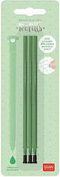 LEGAMI LEGAMI REFEP0007 REFILL ERASABLE PEN - GREEN - PACK 3 PCS