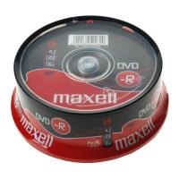 MAXELL DVD-R 4,7 16X CAKEBOX 25PCS