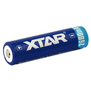 RECHARGEABLE BATTERY XTAR 18650 FOR TORCHES WITH PROTECTION, 2600MAH, LI-ION