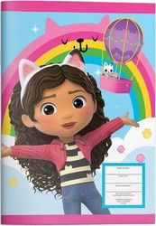 ΤΕΤΡΑΔΙΟ ΚΑΡΦΙΤΣΑ 17Χ25 GABBYS DOLLHOUSE 40Φ ΜΠΛΕ