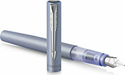 ΠΕΝΑ PARKER VECTOR XL METALLIC SILVER BLUE C.C. FOUNTAIN PEN M