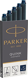 PARKER ΑΝΤΑΛΛΑΚΤΙΚΕΣ ΑΜΠΟΥΛΕΣ PARKER S-QUINK ΣΕ ΚΟΥΤΙ BLACK 5 ΤΕΜ