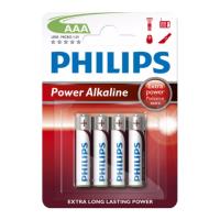 PHILIPS ΜΠΑΤΑΡΙΑ PHILIPS POWER ALAKLINE LR03P4B/10 3A 4ΤΕΜ