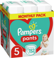 PAMPERS ΠΑΝΕΣ PAMPERS PANTS NO5 (12-17KG) 152 TMX MONTHLY PACK