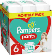 PAMPERS ΠΑΝΕΣ PAMPERS PANTS NO6 (14-19KG) 132 TMX MONTHLY PACK