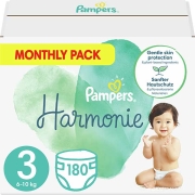 PAMPERS ΠΑΝΕΣ PAMPERS HARMONIE NO3 (6-10KG) 180 TMX MONTHLY PACK