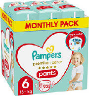 PAMPERS ΠΑΝΕΣ PAMPERS PREMIUM PANTS NO6 (15+KG) 93TMX MONTHLY PACK