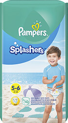 PAMPERS PAMPERS SPLASHERS ΜΕΓ5 14KG+ 10ΤΜΧ