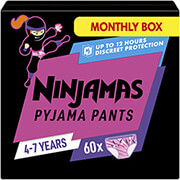 ΠΑΝΕΣ ΒΡΑΚΑΚΙ PAMPERS NINJAMAS 4-7Y 60ΤΜΧ GIRL
