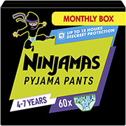 ΠΑΝΕΣ ΒΡΑΚΑΚΙ PAMPERS NINJAMAS 4-7Y 60ΤΜΧ BOY