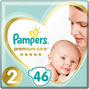 PAMPERS ΠΑΝΕΣ PAMPERS PREMIUM CARE ΜΕΓ 2 46ΤΜΧ