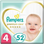 ΠΑΝΕΣ PAMPERS PREMIUM CARE ΜΕΓ 4 52 ΤΜΧ JUMBO