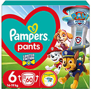 PAMPERS ΠΑΝΕΣ PAMPERS PANTS ΜΕΓ 6 60ΤΜΧ PAW PATROL