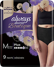 ALWAYS ALWAYS DISCREET BOUTIQUE PANTS MEDIUM 9TMX 83748085