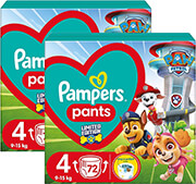 PAMPERS ΠΑΝΕΣ PAMPERS PANTS ΜΕΓ 4 144ΤΜΧ PAW PATROL