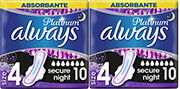 ALWAYS ΣΕΡΒΙΕΤΕΣ ALWAYS ULTRA PLATINUM SEC NIGHT ΜΕΓ 4 20ΤΜΧ 80741241(10 Χ2)