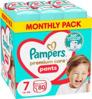 ΠΑΝΕΣ PAMPERS PREMIUM PANTS NO7 (17+KG) 80TMX MONTHLY PACK