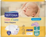 SEPTONA CALM N' CARE ΠΑΝΕΣ NEWBORN NO1 (2-5KG) 26 ΤΜΧ φωτογραφία