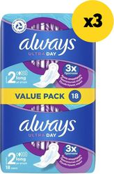 ALWAYS ΣΕΡΒΙΕΤΕΣ ALWAYS ULTRA LONG PLUS VALUE PACK 54ΤΜΧ(3Χ18ΤΜΧ)