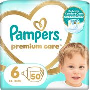 PAMPERS ΠΑΝΕΣ PAMPERS PREMIUM CARE ΜΕΓ NO6 50ΤΜΧ JUMBO+
